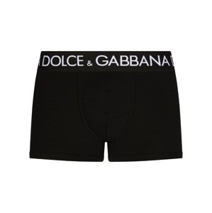 DOLCE & GABBANA Logo Black boxerky Veľkosť: M