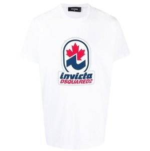 DSQUARED2 Invicta White tričko Veľkosť: XL