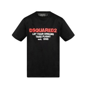 DSQUARED2 Flight Black tričko Veľkosť: XL