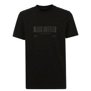 VALENTINO Untitled Black tričko Veľkosť: XL