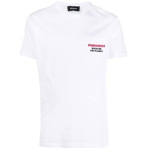 DSQUARED2 "Back On The Planet" White tričko Veľkosť: XL