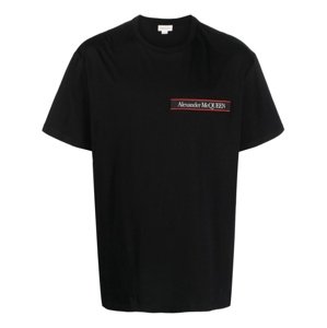 ALEXANDER MCQUEEN Embroidery Black tričko Veľkosť: L