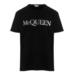 ALEXANDER MCQUEEN Logo Black tričko Veľkosť: M