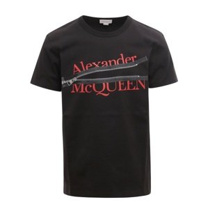 ALEXANDER MCQUEEN Zipper Black tričko Veľkosť: L