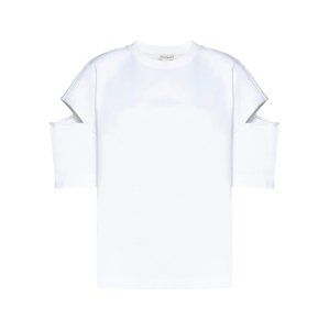 ALEXANDER MCQUEEN Cut-Out White tričko Veľkosť: S