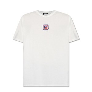 BALMAIN Monogram White tričko Veľkosť: L