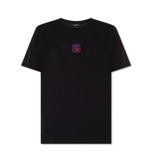 BALMAIN Monogram Black tričko Veľkosť: XL
