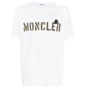 MONCLER Logo White tričko Veľkosť: L
