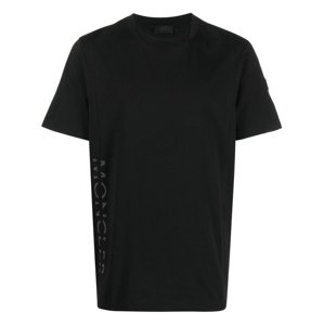 MONCLER Aside Logo Black tričko Veľkosť: L