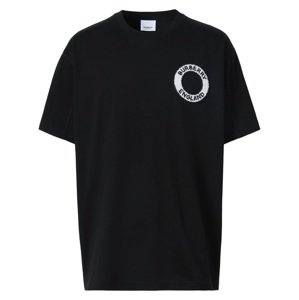 BURBERRY England Black tričko Veľkosť: L