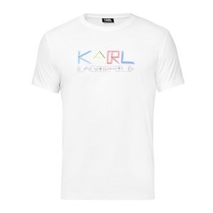 KARL LAGERFELD Sketch White tričko Veľkosť: XL