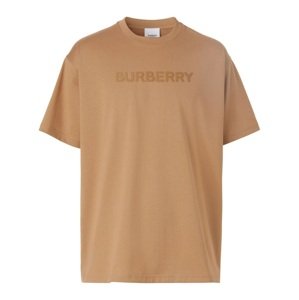 BURBERRY Logo Camel tričko Veľkosť: L