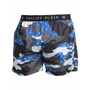 PHILIPP PLEIN Camouflage Blue plavky Veľkosť: XL
