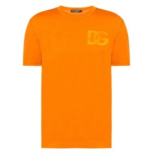 DOLCE & GABBANA Embroidered Orange tričko Veľkosť: XXL