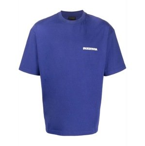 BALENCIAGA Twisted Logo Blue tričko Veľkosť: XXL