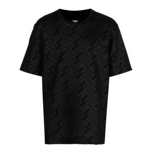 FENDI Rubber Black tričko Veľkosť: XL