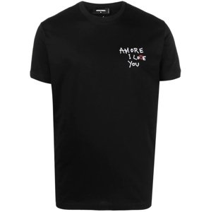 DSQUARED2 Amore Black tričko Veľkosť: XL