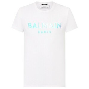 BALMAIN Paris Logo White tričko Veľkosť: S