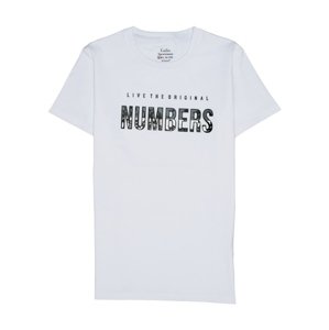 GALIO Numbers White tričko Veľkosť: L