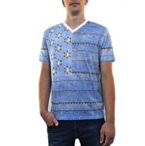 VERSACE COLLECTION Blue tričko Veľkosť: XXL
